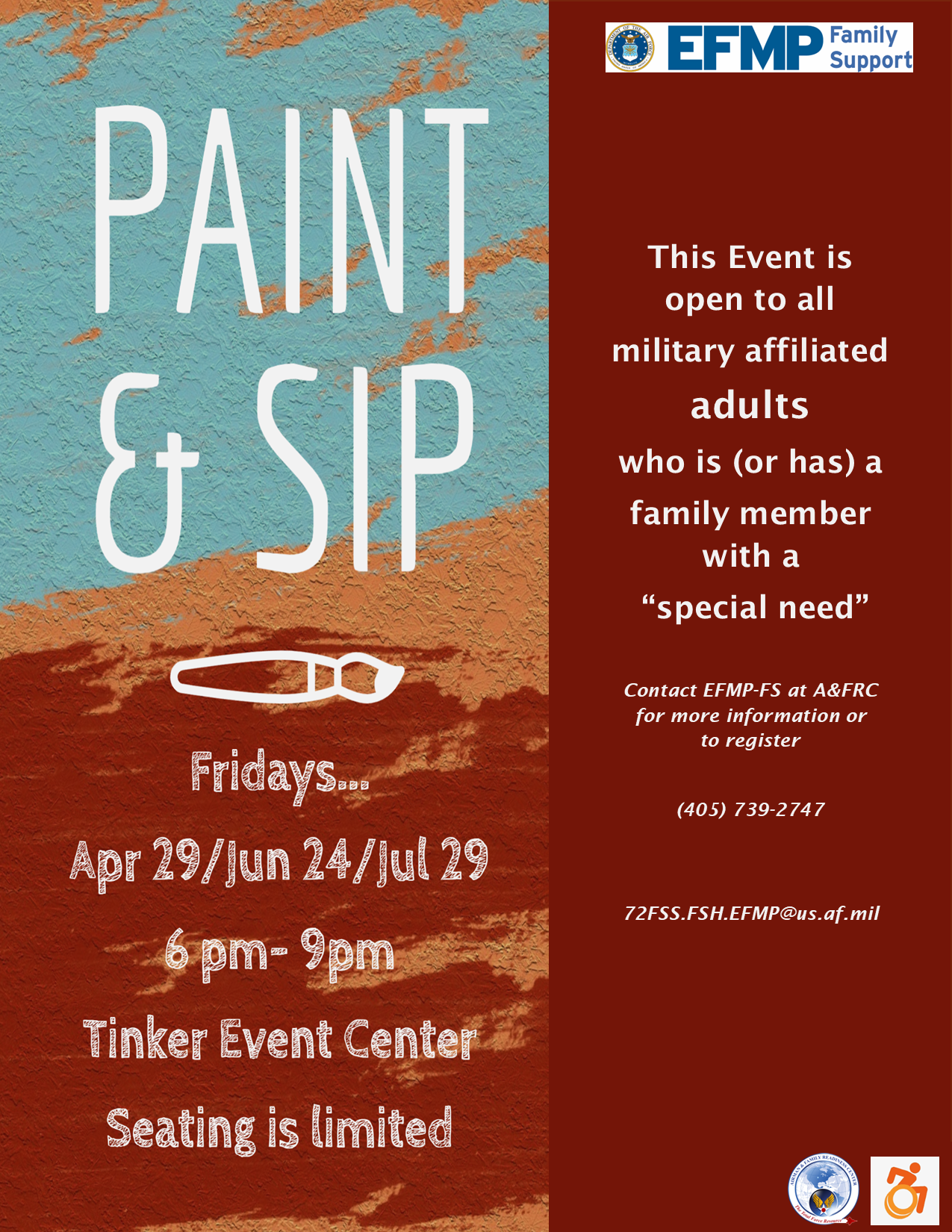 EFMP Paint and Sip